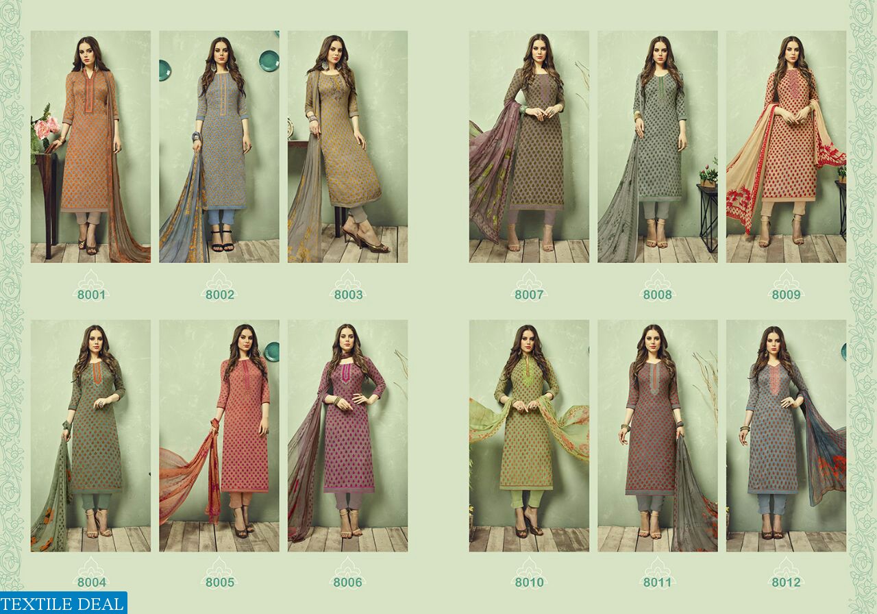 hansa Hidaya vol-8 Wholesale Winter  Casual Dress material